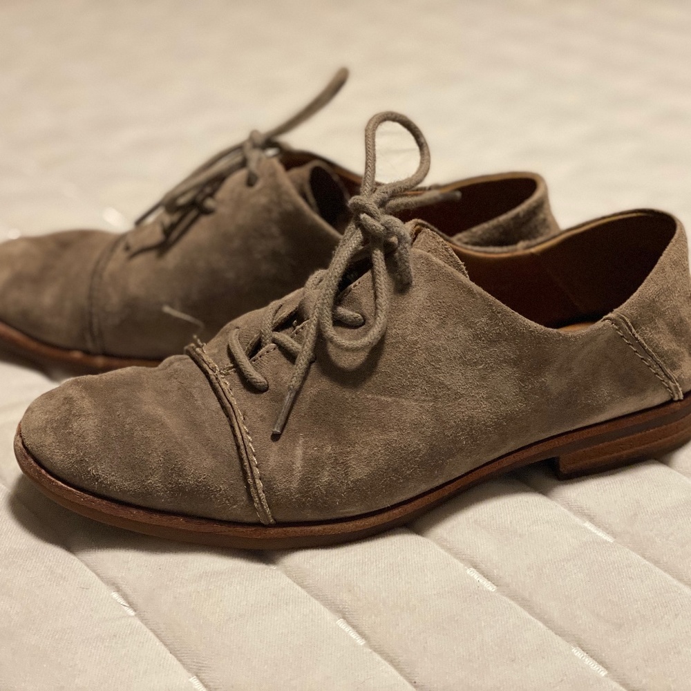 Kork-Ease Suede Lace-up Shoes